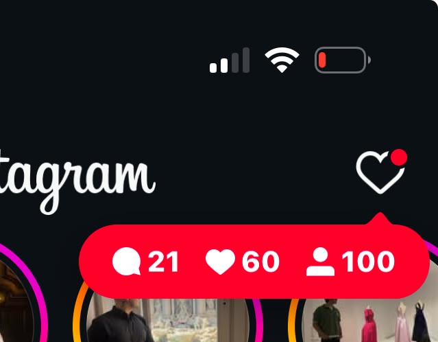 Notificações de novos seguidores no Instagram